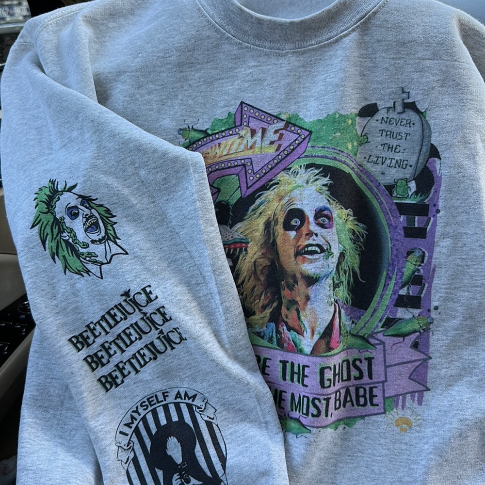 Beetle juice sweater